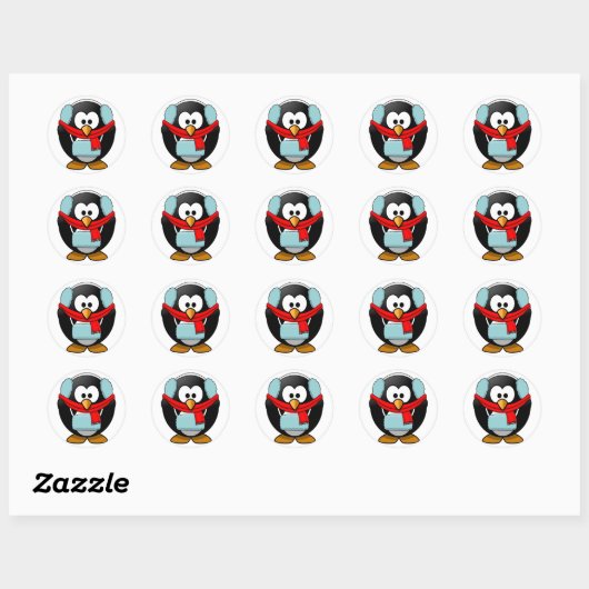 Bevriezing Penguin Stickers (Vel)