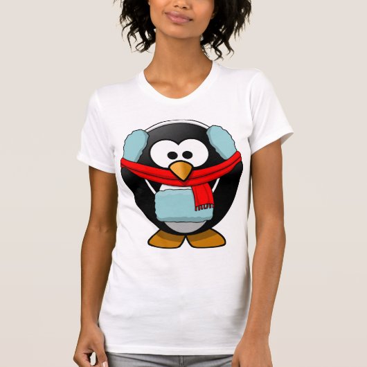 Bevriezing Penguin Vrouwen T-shirt (Voorkant)