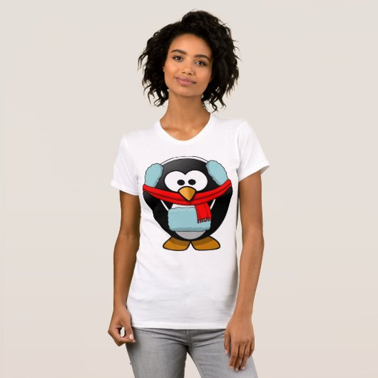 Bevriezing Penguin Vrouwen T-shirt (Voorkant volledig)