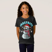 Bevriezing Sneeuwman Vampier Kerstmis Grappige Ker T-shirt (Voorkant volledig)