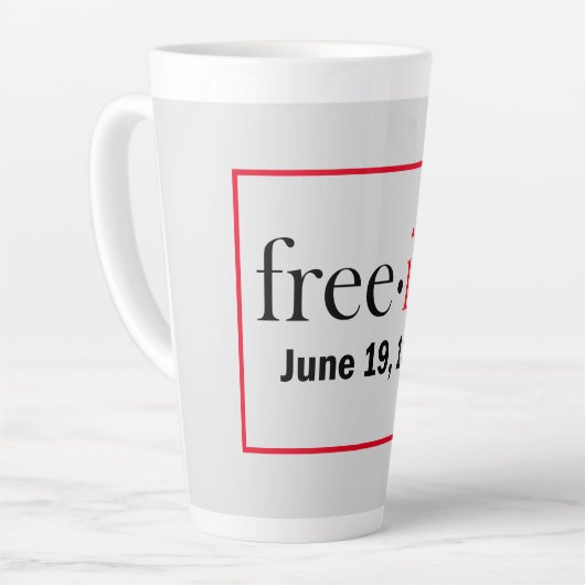 Bevriezing van de 10e herdenking latte mok (Linkerhoek)