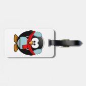 Bevriezing van pinguïn Bagagelabels (Achterkant horizontaal)