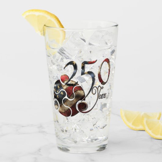 Bevrijd 250 jaar Amerikaanse dromen Glas (Voorkant ijs)