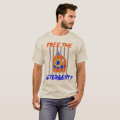 Bevrijd de detergent grappige wasleuze t-shirt (Voorkant volledig)