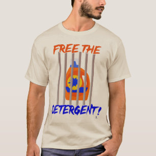 Bevrijd de detergent grappige wasleuze t-shirt