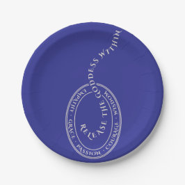 Bevrijd de Godin binnen het papieren bord