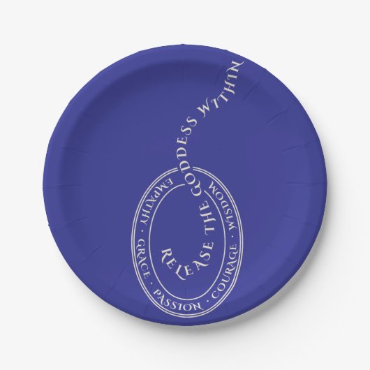 Bevrijd de Godin binnen het papieren bord (Voorkant)