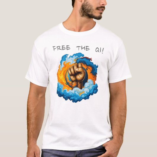 Bevrijd de Qi! - T-shirt (Voorkant)