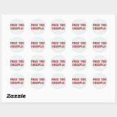 Bevrijd de schapen! ronde sticker (Vel)