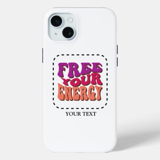 Bevrijd je energie - Vibrant Retro Case-Mate iPhone Case (Achterkant)