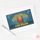 Bevrijd je geest! Vis Ruw! (vel van 4 stickers) Rechthoekige Sticker (Envelop)