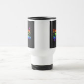 "Bevrijd je lachen" Travel koffiemok. Reisbeker (Center)