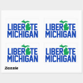 Bevrijd Michigan Rechthoekige Sticker (Vel)