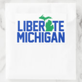 Bevrijd Michigan Rechthoekige Sticker (Tas)