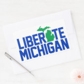 Bevrijd Michigan Rechthoekige Sticker (Envelop)