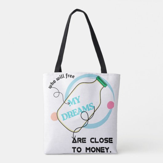 Bevrijd mijn dromen tote bag (Achterkant)