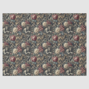 Bevrijd ons van decadentie - Gothic Floral Design Tissuepapier