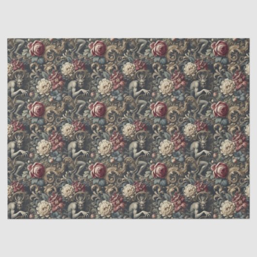 Bevrijd ons van decadentie - Gothic Floral Design Tissuepapier (Voorkant)