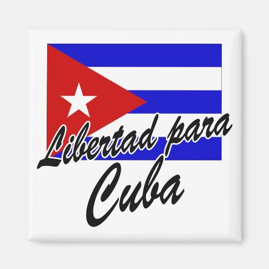 Bevrijd para Cuba! Magneet (Voorkant)