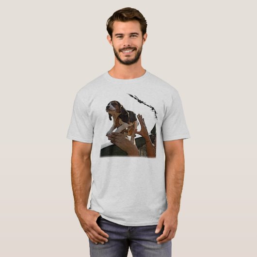 Bevrijd T-shirt van Beagle (Voorkant volledig)