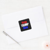 Bevrijd Trump nu Vierkante Sticker (Envelop)