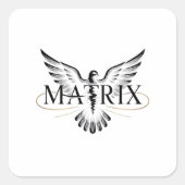 Bevrijd van de matrix vierkante sticker (Voorkant)