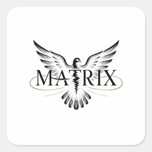 Bevrijd van de matrix vierkante sticker (Voorkant)