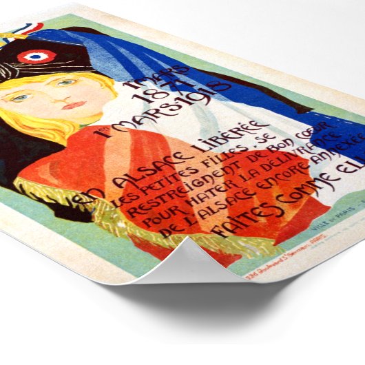 Bevrijde Elzas - Frans Poster (Hoek)