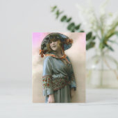 Bevrijde vrouw briefkaart (Staand voorkant)