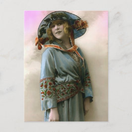 Bevrijde vrouw briefkaart