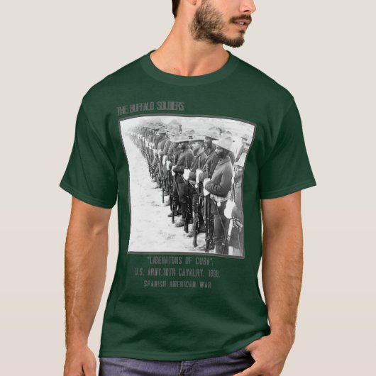Bevrijders van het Buffalo Soldaten Leger van Cuba T-shirt (Voorkant)