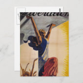 Bevrijding! (1944)_poster-Propaganda Briefkaart (Voorkant / Achterkant)