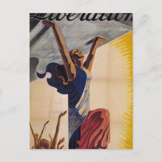 Bevrijding! (1944)_poster-Propaganda Briefkaart (Voorkant)