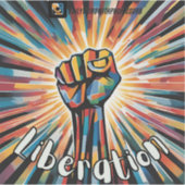 "Bevrijding" - een moedig symbool van eenheid Sticker (Voorkant)