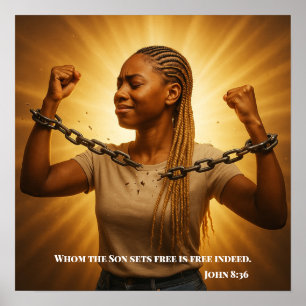 Bevrijding in beweging: Wie de Zoon bevrijdt Poster