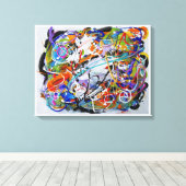 Bevrijding - Kunst van Galina - Canvas Afdruk (Insitu (Houten vloer))