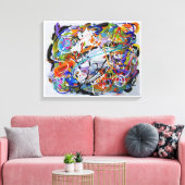 Bevrijding - Kunst van Galina - Canvas Afdruk (Insitu (Woonkamer))