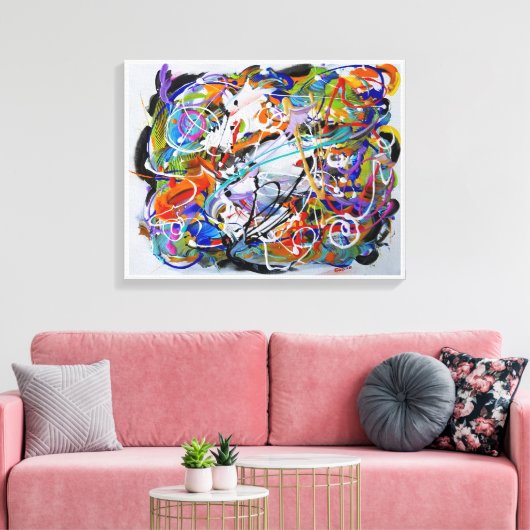 Bevrijding - Kunst van Galina - Canvas Afdruk (Insitu (Woonkamer))