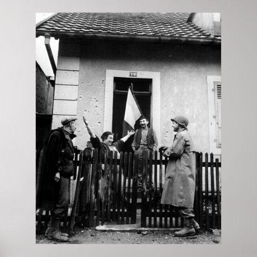 Bevrijding van Belfort, Frankrijk Poster (Voorkant)