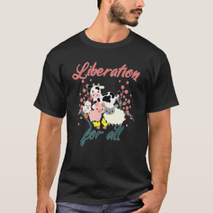 Bevrijding voor alle dieren Koe schaafvarkens G T-shirt