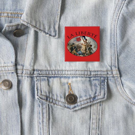 Bevrijdingsbeleid voor het volk vierkante button 5,1 cm (In situ)