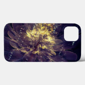 Bevrijdingsbloem - Golden Blue Flower | iPad-case Case-Mate iPhone Case (Achterkant (horizontaal))