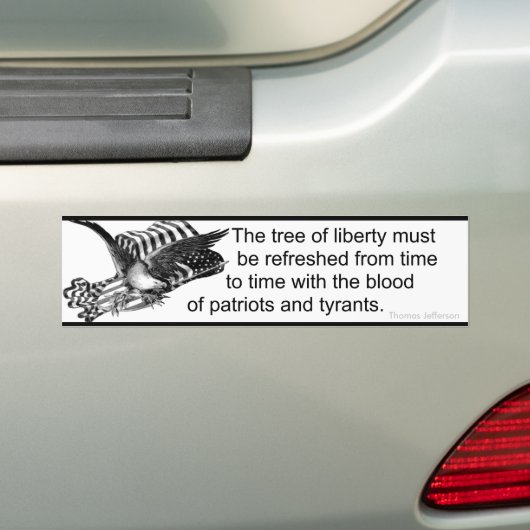 Bevrijdingsboom (Jefferson) Bumpersticker (Op auto)