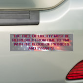 Bevrijdingsboom (Jefferson) Bumpersticker (Op auto)