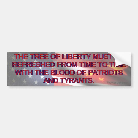 Bevrijdingsboom (Jefferson) Bumpersticker (Voorkant)