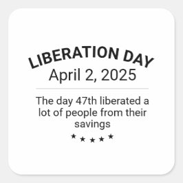 Bevrijdingsdag Vierkante Sticker