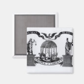 Bevrijdingstempel, 1834 magneet (Voorkant / Achterkant)