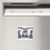 Bevrijdingstempel, 1834 magneet (Insitu (Vaatwasser))