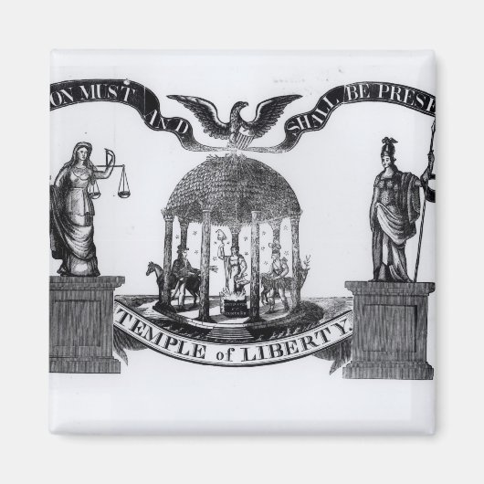 Bevrijdingstempel, 1834 magneet (Voorkant)