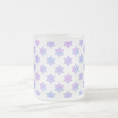 Bevrokken met  sneeuwvlokken matglas koffiemok (Center)